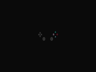 game controller digital wallpaper, PlayStation 2, minimalism