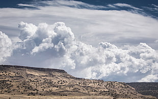 white clouds, landscape