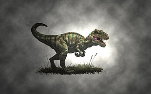 grey dinosaur HD wallpaper