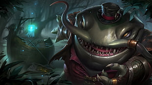 black and red ceramic pitcher, League of Legends, Tahm Kench (League of Legends) HD wallpaper