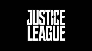 black background with Justice League text overlay, Justice League, movies, Batman, typography