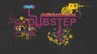 Dubstep digital wallpaper, dubstep, music, artwork, colorful