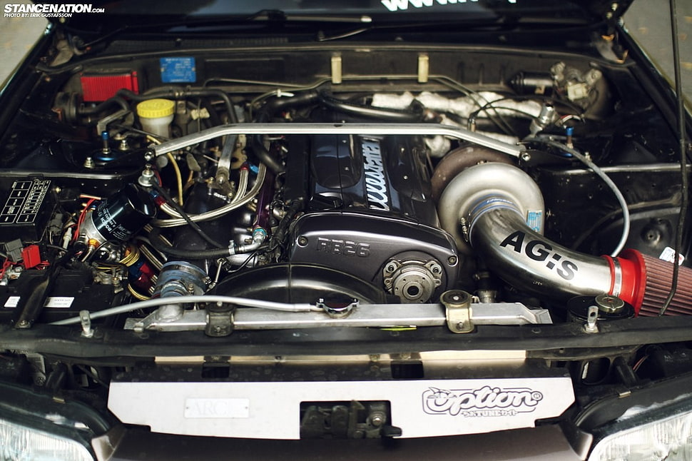 car engine bay, JDM, fatlace, car, engines HD wallpaper