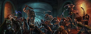 Diablo II wallpaper, fantasy art, artwork, battle HD wallpaper
