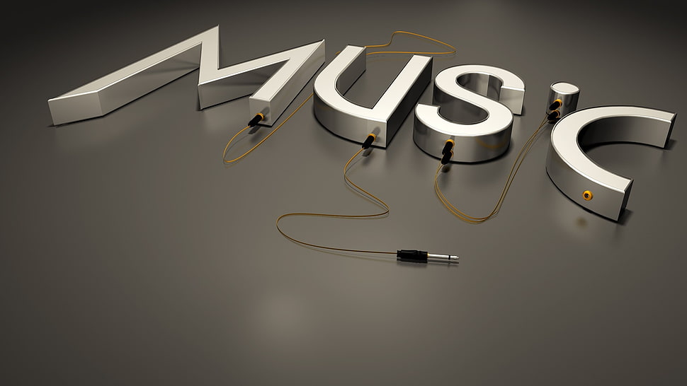 gray Mus'c illustration HD wallpaper