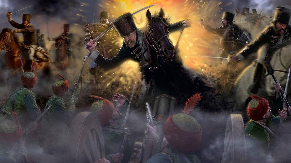 medieval illustration, war HD wallpaper