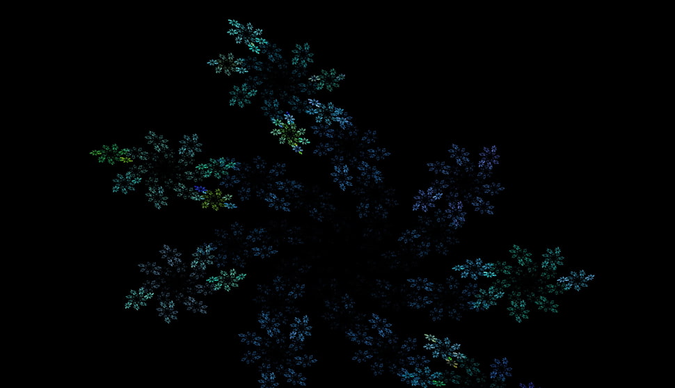 Fractal,  Pattern,  Black background HD wallpaper