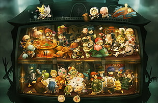 assorted Nintendo Character illustration, Nintendo, video games