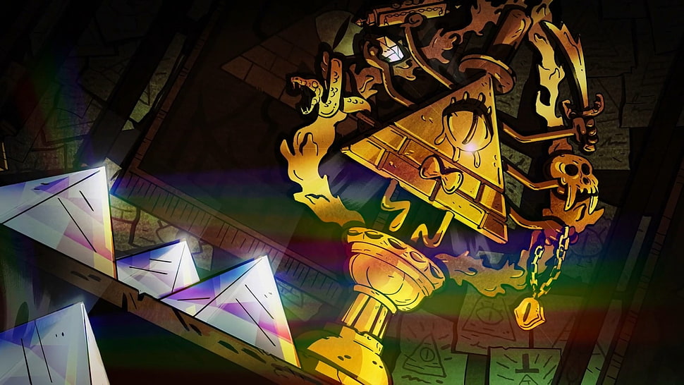 brown and gray trophy 3D wallpaper, Gravity Falls HD wallpaper