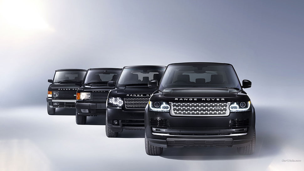 black Range Rover car, Range Rover, car HD wallpaper