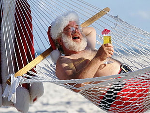 drink, cocktails, beards, Santa Claus