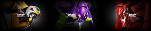 three online game characters digital wallpaper, Neon Genesis Evangelion, Ikari Shinji, mech, Nerv