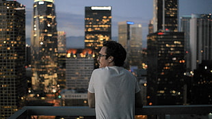 men's white t-shirt, Joaquin Phoenix, Her (movie) HD wallpaper