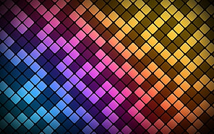 red and black area rug, colorful, pattern, abstract, square