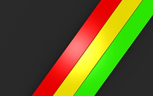 red, yellow, and green stripe, colorful, black, red, yellow