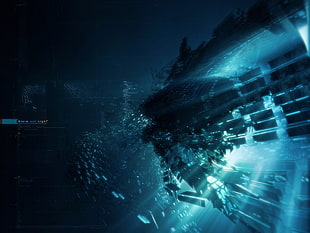 under water 3D wallpaper