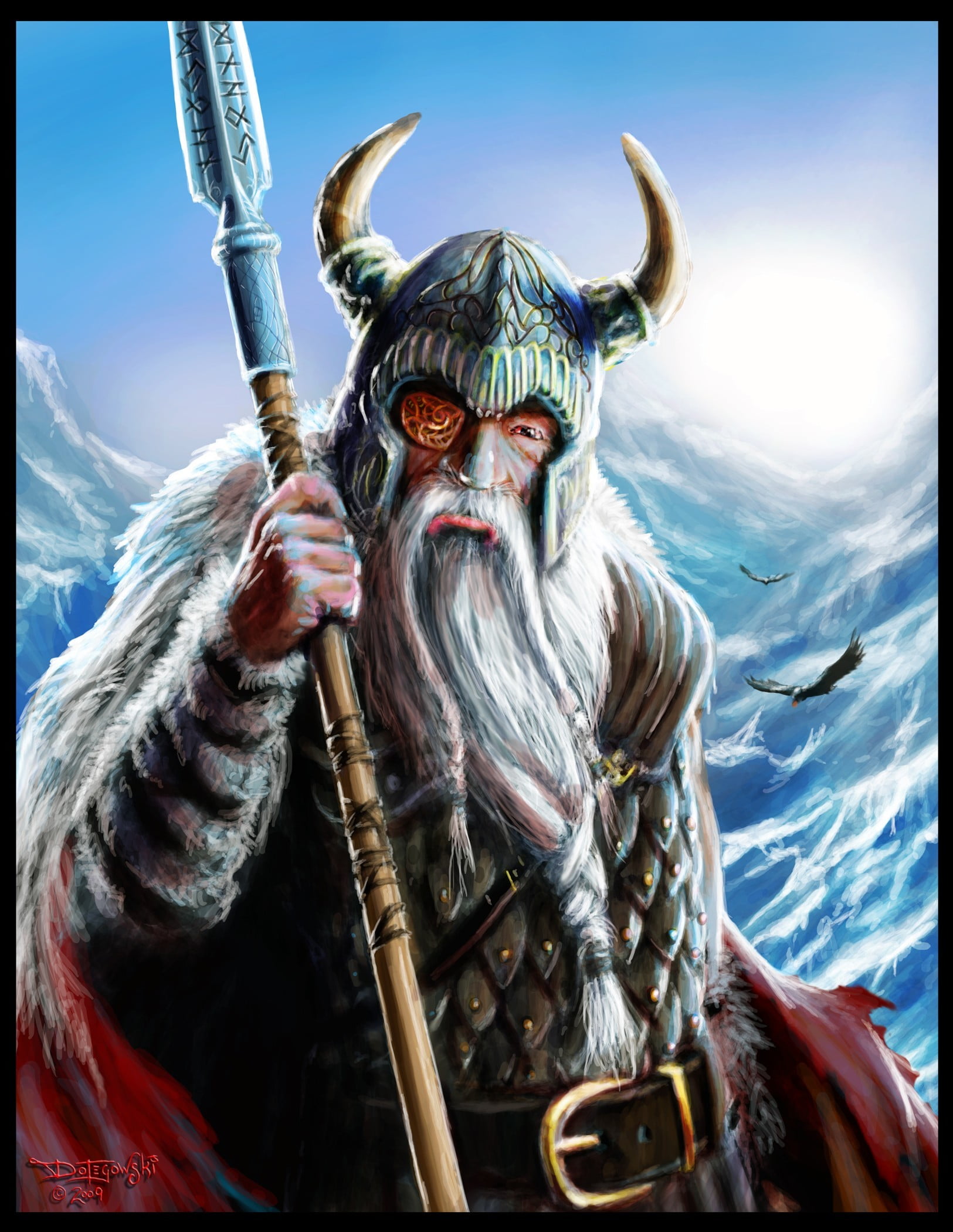Norse God Odin Wallpaper Hd Wallpaper Wallpaper Flare