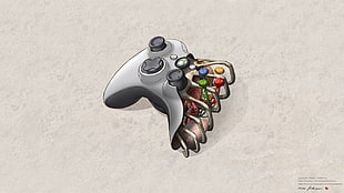 Xbox 360 game controller animated photo, artwork, controllers, Xbox, Xbox 360