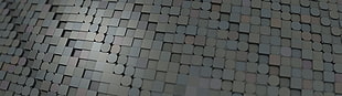 gray 3D wallpaper, pattern, abstract, procedural generation, 3D