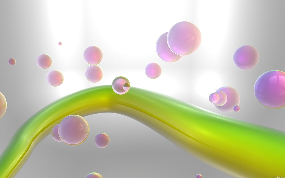 Balls,  Flying,  Wave,  Form HD wallpaper