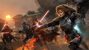 Star Wars game poster HD wallpaper