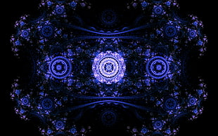 purple and white kaleidoscope HD wallpaper