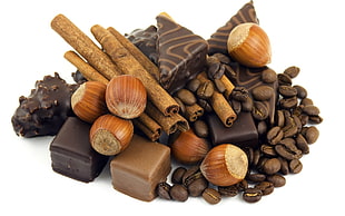 Nuts,  Candies,  Chocolate,  Cinnamon HD wallpaper