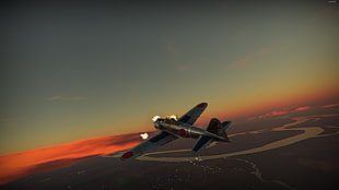 gray aircraft, War Thunder, war HD wallpaper