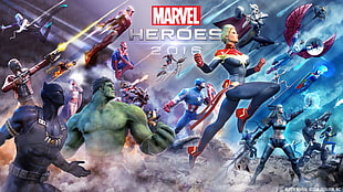 Marvel Heroes 2016 digital wallpaper