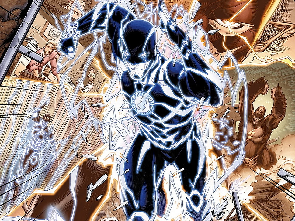 The Flash illustration, Flash, superhero HD wallpaper