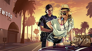 Grand Theft Auto poster, Grand Theft Auto V, Grand Theft Auto, video games