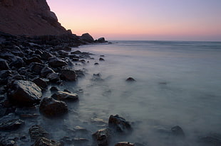 Ocean during dawn HD wallpaper