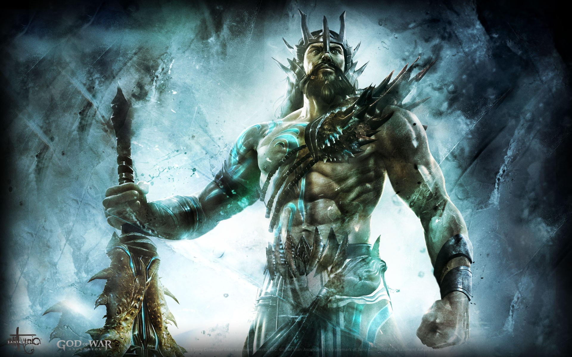 God of War digital wallpaper