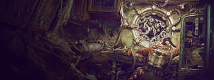 mechanical painting, science fiction, steampunk, diving suits, fantasy art HD wallpaper