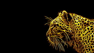 cheetah illustration HD wallpaper