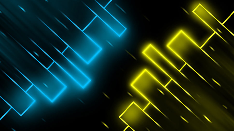 white and yellow digital illustration wallpaper HD wallpaper