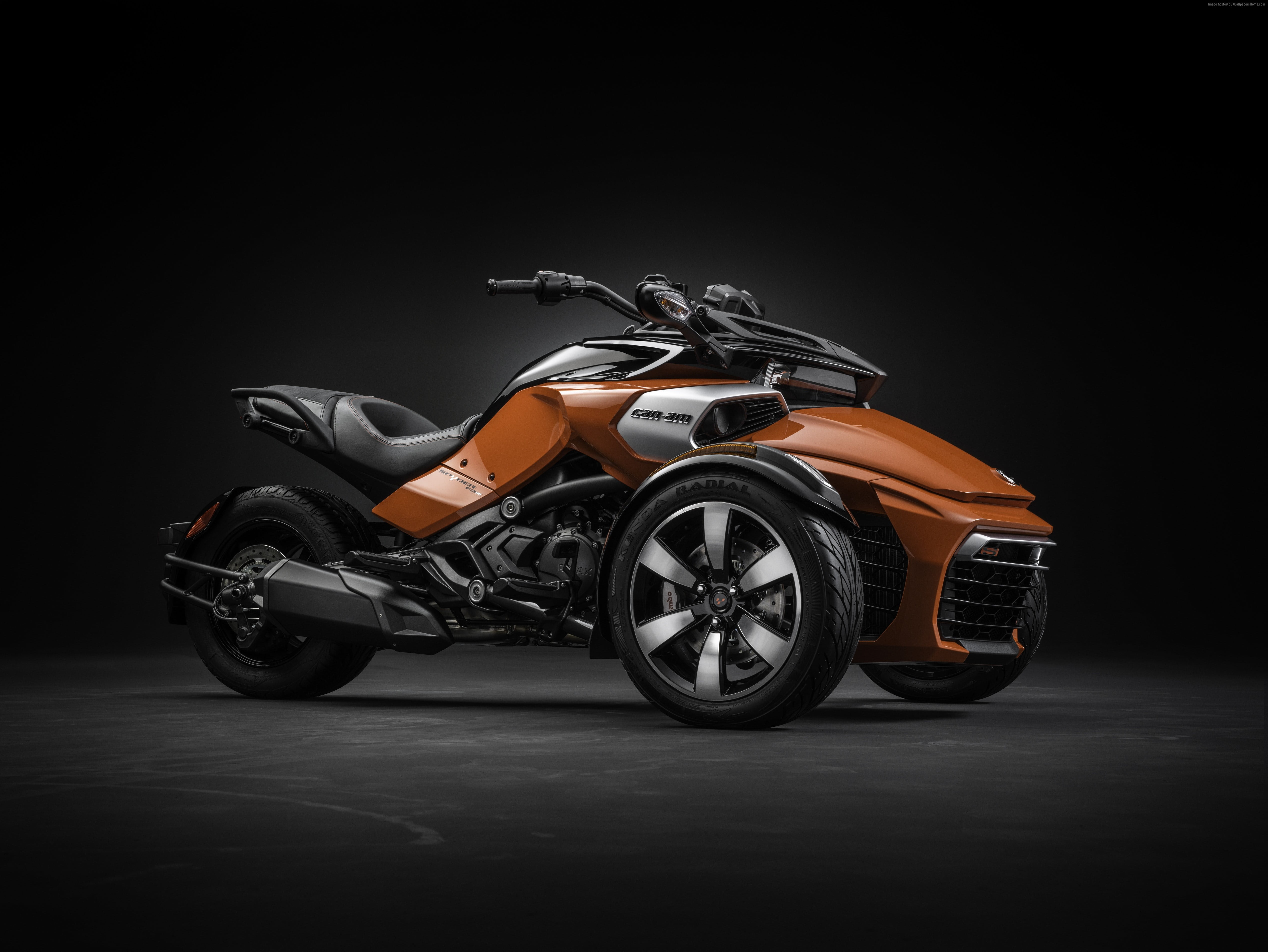 orange and black Can Am Spyder