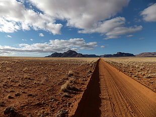 desert road horizons HD wallpaper
