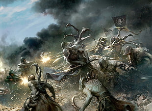 warrior digital wallpaper, Warhammer 40,000, Dark Eldar, Warhammer