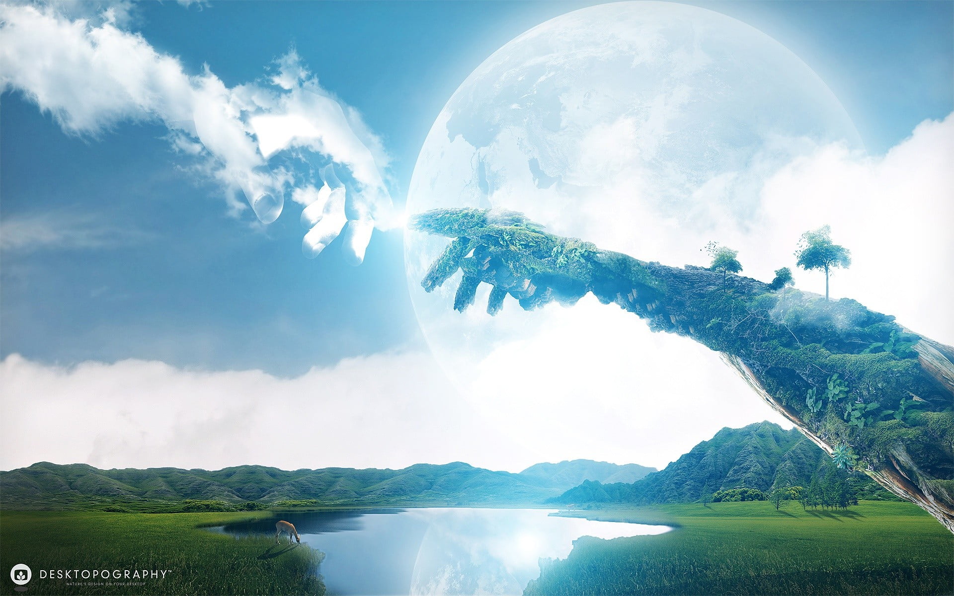 landscape wallpaper, digital art, artwork, fantasy art, nature