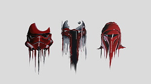 three Star Wars character illustration HD wallpaper