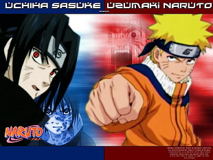 Naruto digital wallpaper, Naruto Shippuuden, Uchiha Sasuke, Uzumaki Naruto