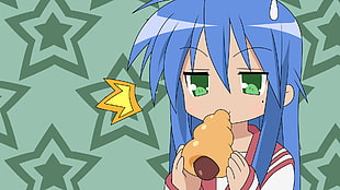 female animated character, Lucky Star HD wallpaper