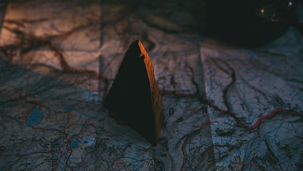 brown stone, map, rock HD wallpaper