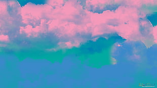white clouds, minimalism, clouds HD wallpaper