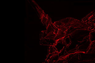 red and black wallpaper, Gundam, anime, Mobile Suit Gundam Unicorn