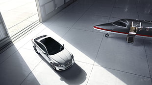 white and black car die-cast model, Jaguar XJ, car, Jaguar (car), vehicle HD wallpaper