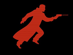 black and red Batman logo, movies, Bladerunner