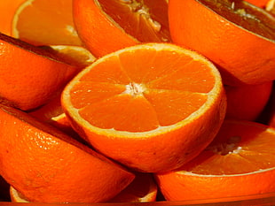 orange fruit slicesd HD wallpaper