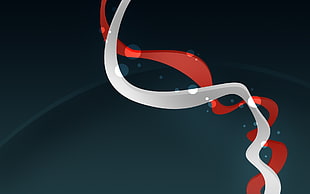 red and white illustration HD wallpaper